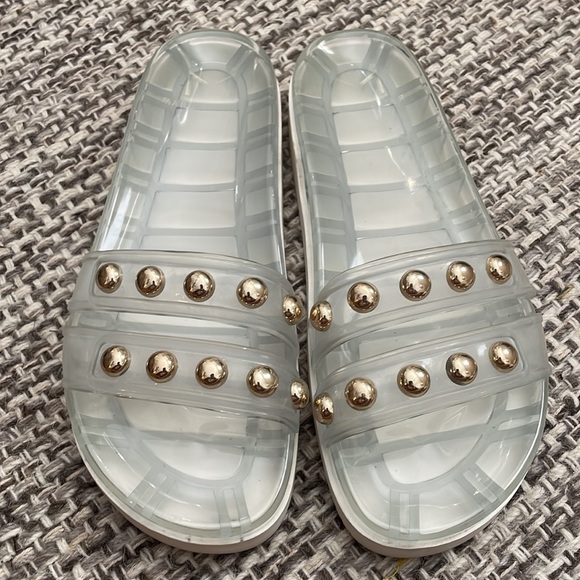 Marc Fisher Ltd Clear Jelly Platform Slide Sandal - Picture 9 of 10